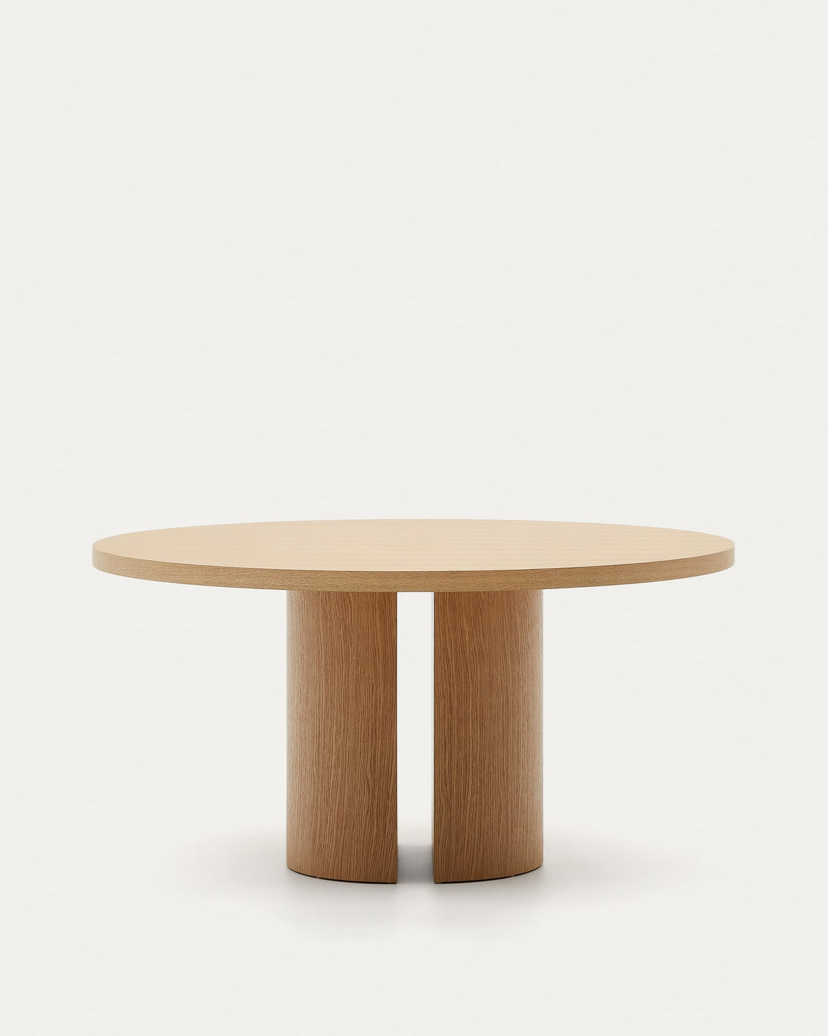 Japandi Esstisch Nealy – Eichenfurnier, Natur, Ø 150 cm – weitere Ansicht