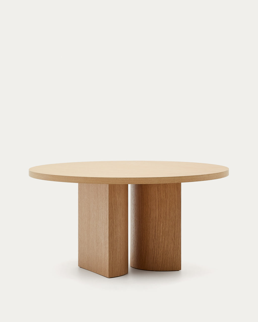 Japandi Esstisch Nealy – Eichenfurnier, Natur, Ø 150 cm – weitere Ansicht