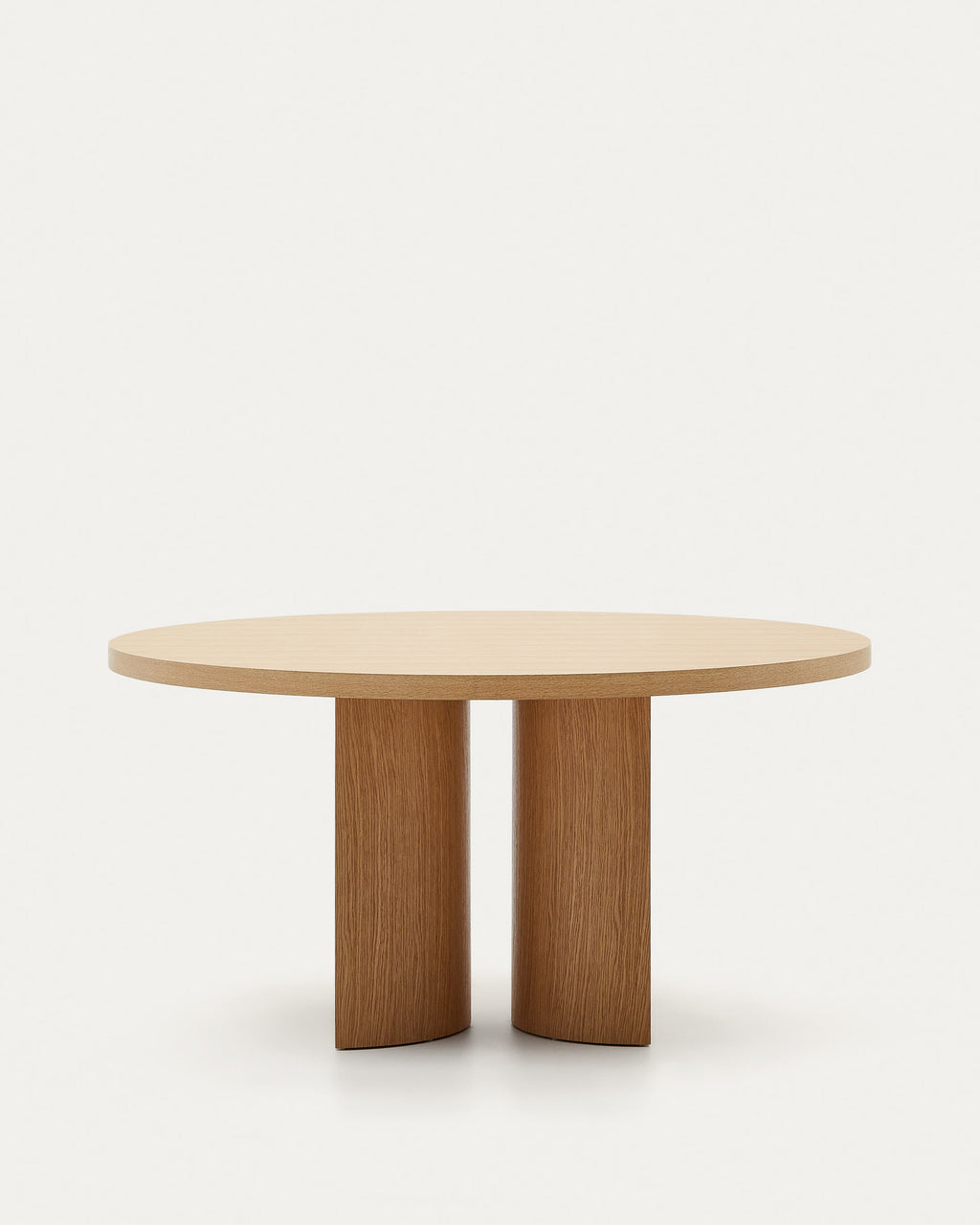 Japandi Esstisch Nealy – Eichenfurnier, Natur, Ø 150 cm – weitere Ansicht