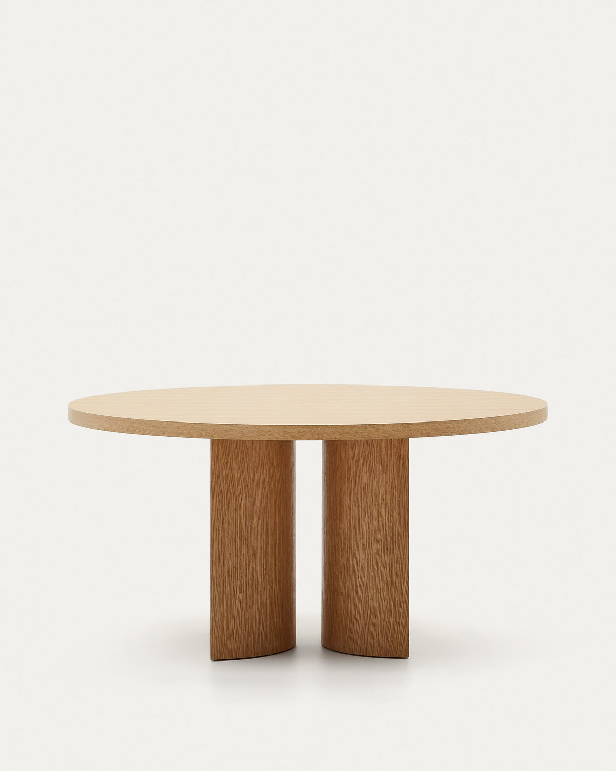 Japandi Esstisch Nealy – Eichenfurnier, Natur, Ø 150 cm – weitere Ansicht