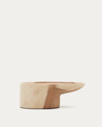 Japandi Couchtisch Mosi – Massivholz, Natur, Ø 90 × 50 cm – Produktansicht