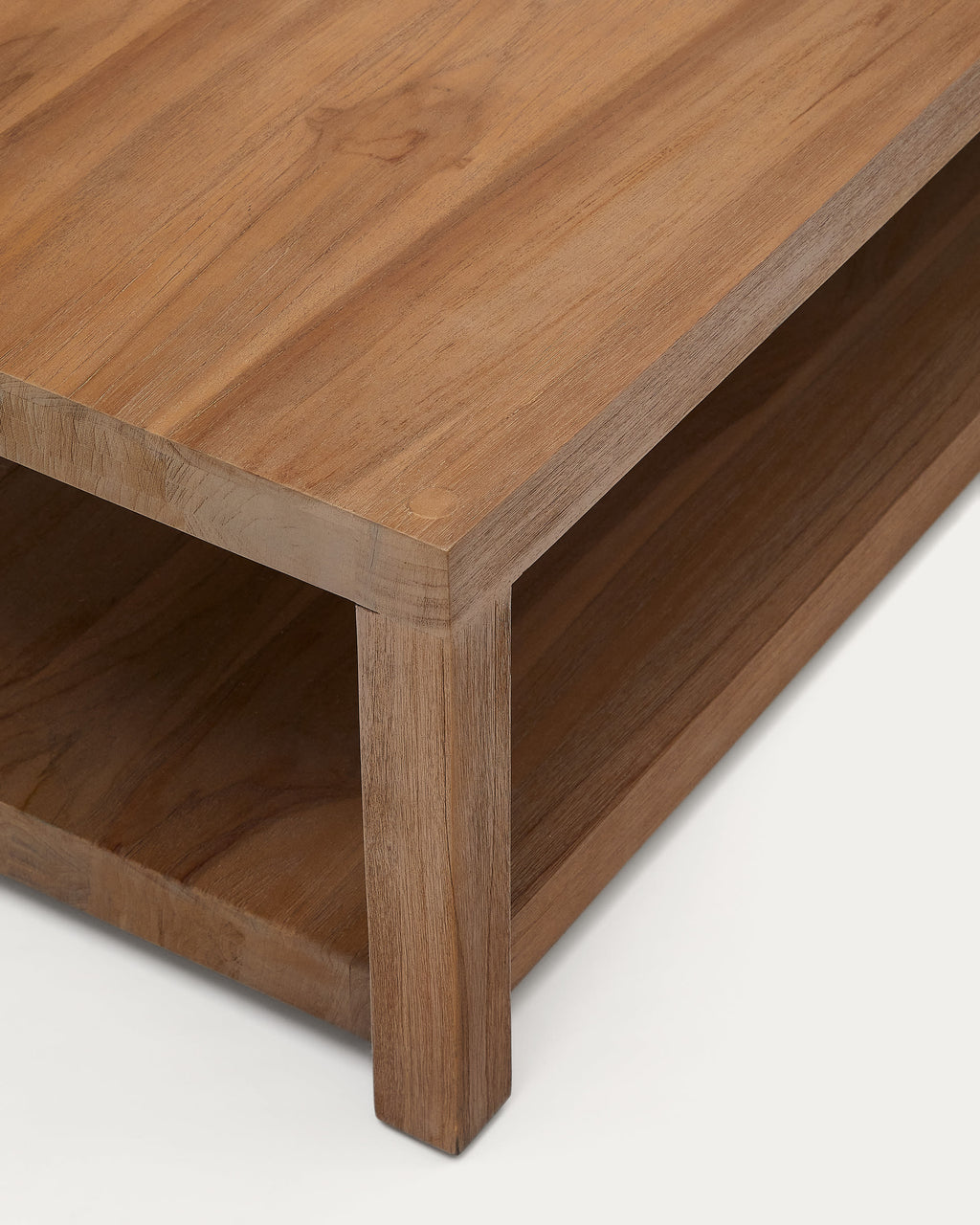Japandi Couchtisch Sashi – Teakholz, Braun, 150 × 70 cm – weitere Ansicht