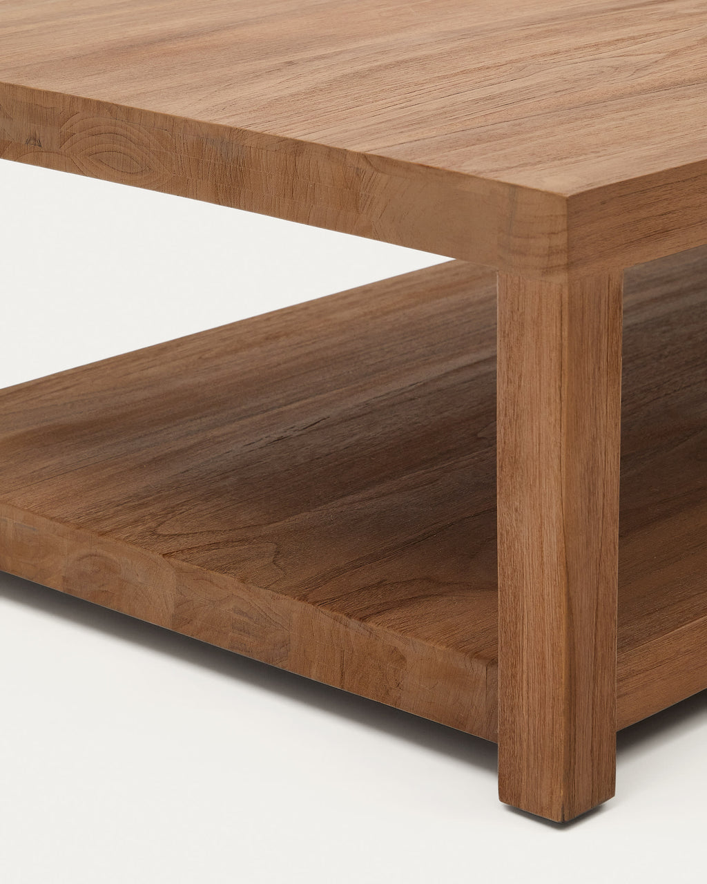 Japandi Couchtisch Sashi – Teakholz, Braun, 150 × 70 cm – weitere Ansicht