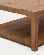 Japandi Couchtisch Sashi – Teakholz, Braun, 150 × 70 cm – weitere Ansicht