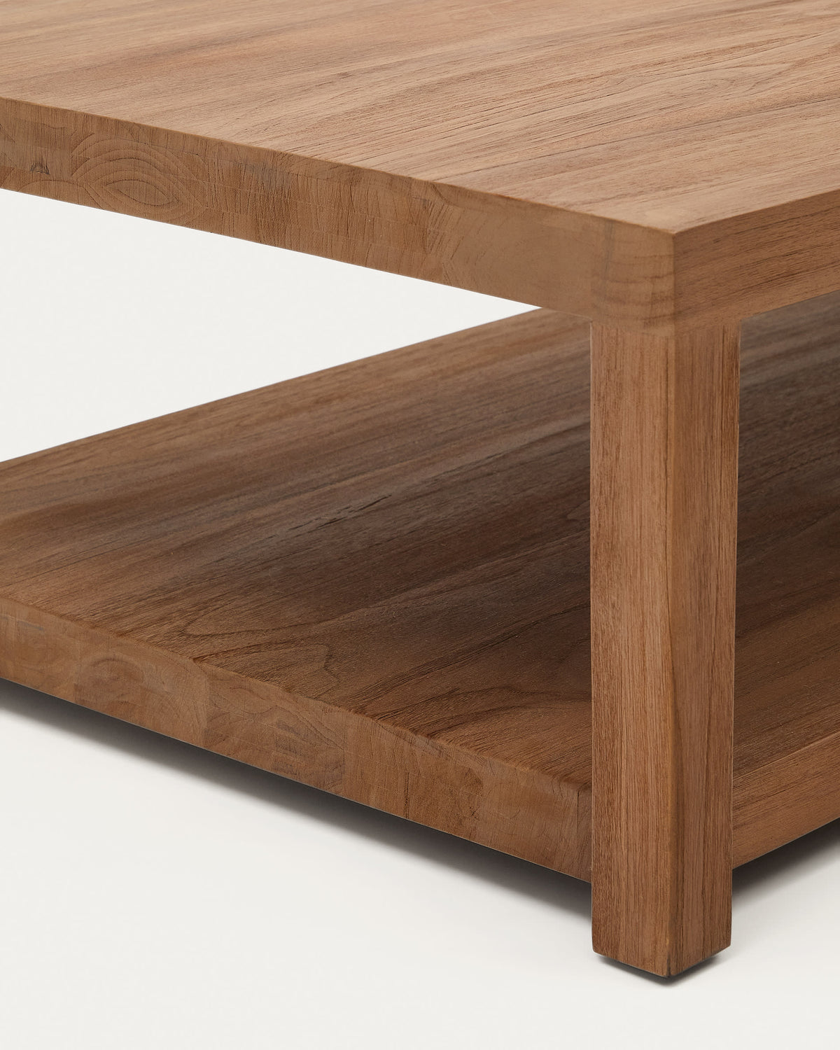 Japandi Couchtisch Sashi – Teakholz, Braun, 150 × 70 cm – weitere Ansicht