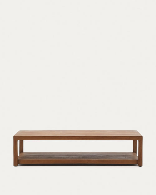 Japandi Couchtisch Sashi – Teakholz, Braun, 150 × 70 cm – Produktansicht