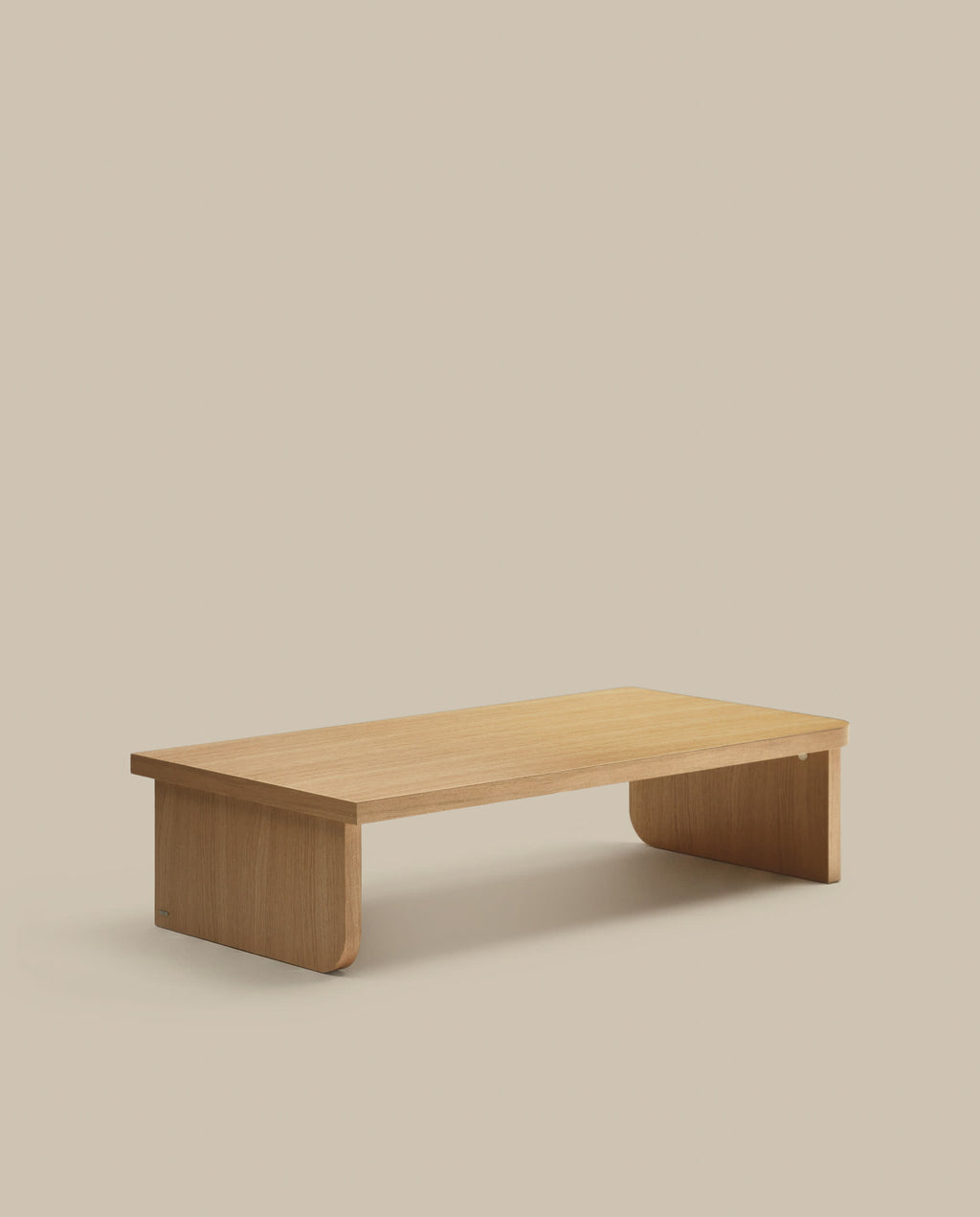 Japandi Couchtisch Oaq – Eichenfurnier, Natur, 140 × 75 cm – weitere Ansicht