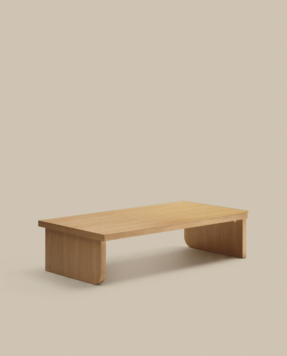 Japandi Couchtisch Oaq – Eichenfurnier, Natur, 140 × 75 cm – weitere Ansicht
