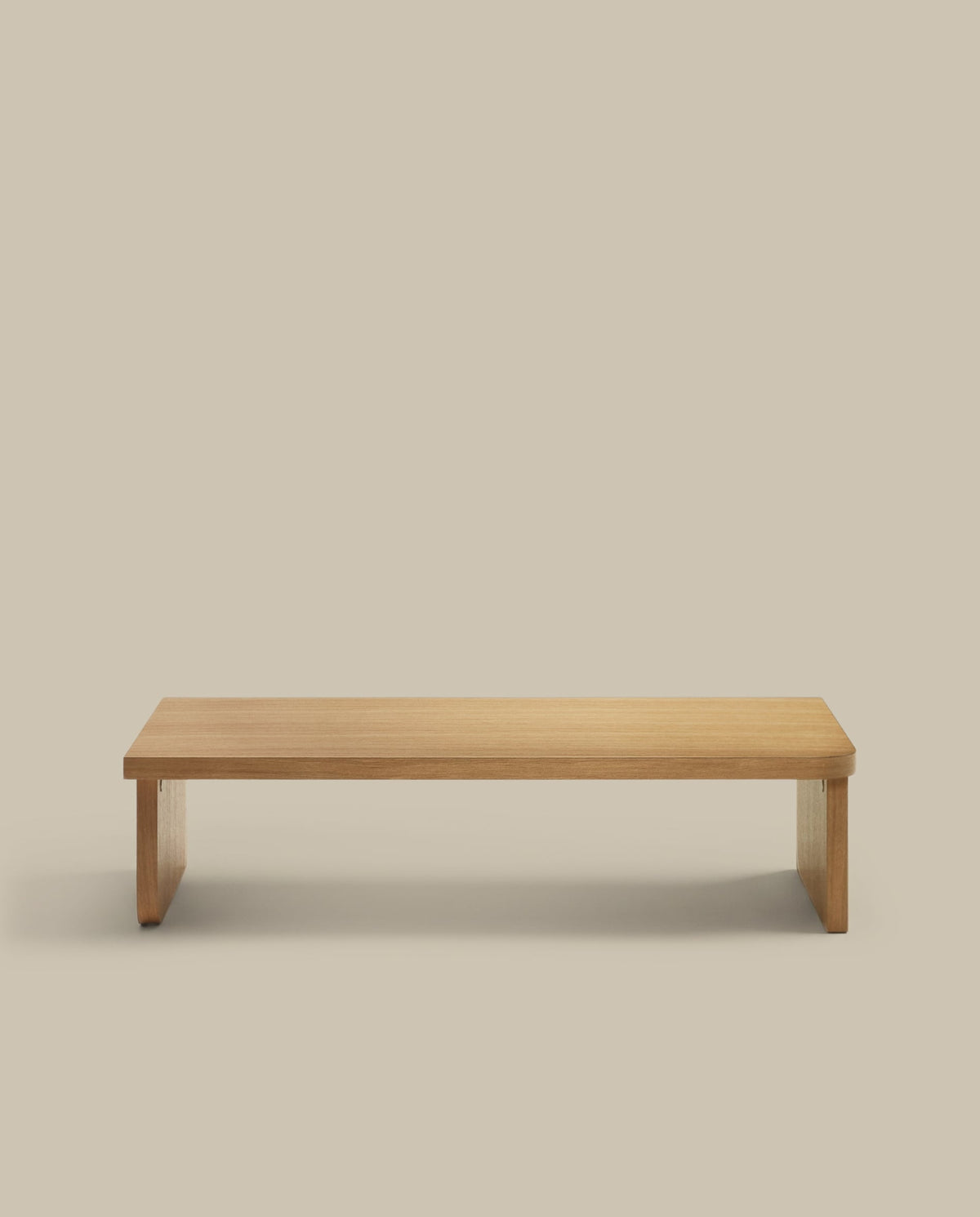Japandi Couchtisch Oaq – Eichenfurnier, Natur, 140 × 75 cm – weitere Ansicht