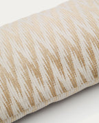 Japandi Kissenbezug Sigato – Baumwolle, Beige, 50 × 30 cm – weitere Ansicht