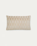 Japandi Kissenbezug Sigato – Baumwolle, Beige, 50 × 30 cm – Produktansicht