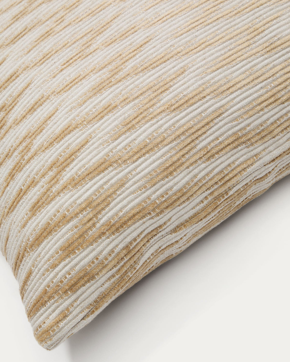 Japandi Kissenbezug Sigato – Baumwolle, Beige, 45 × 45 cm – weitere Ansicht