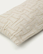 Japandi Kissenbezug Lir – Baumwolle, Beige, 30 × 50 cm – weitere Ansicht