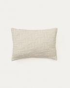 Japandi Kissenbezug Lir – Baumwolle, Beige, 30 × 50 cm – Produktansicht