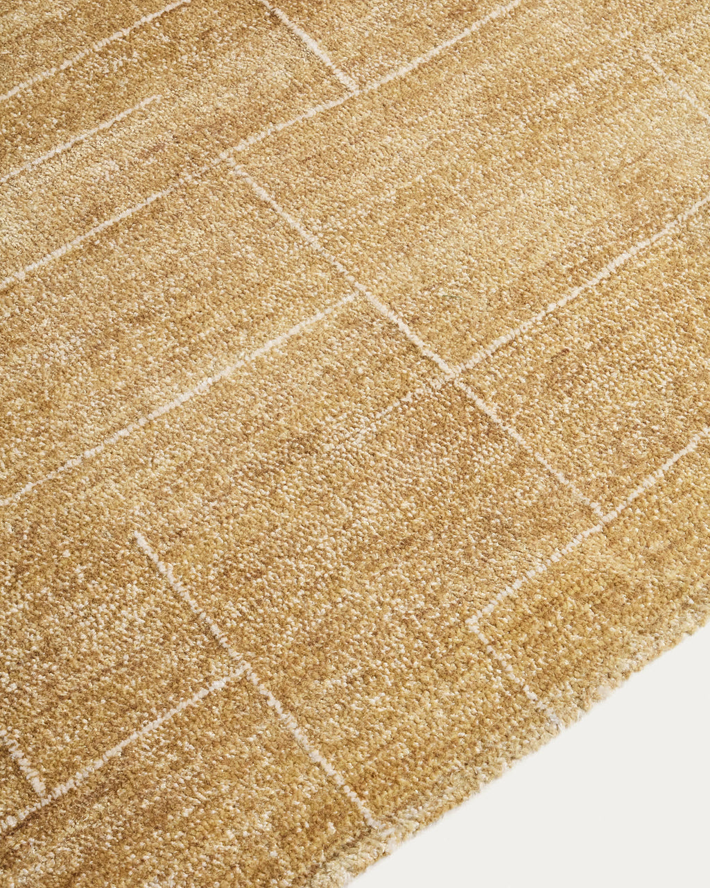 Japandi Teppich Eloda – Wolle, Senfgelb, 160 × 230 cm – weitere Ansicht