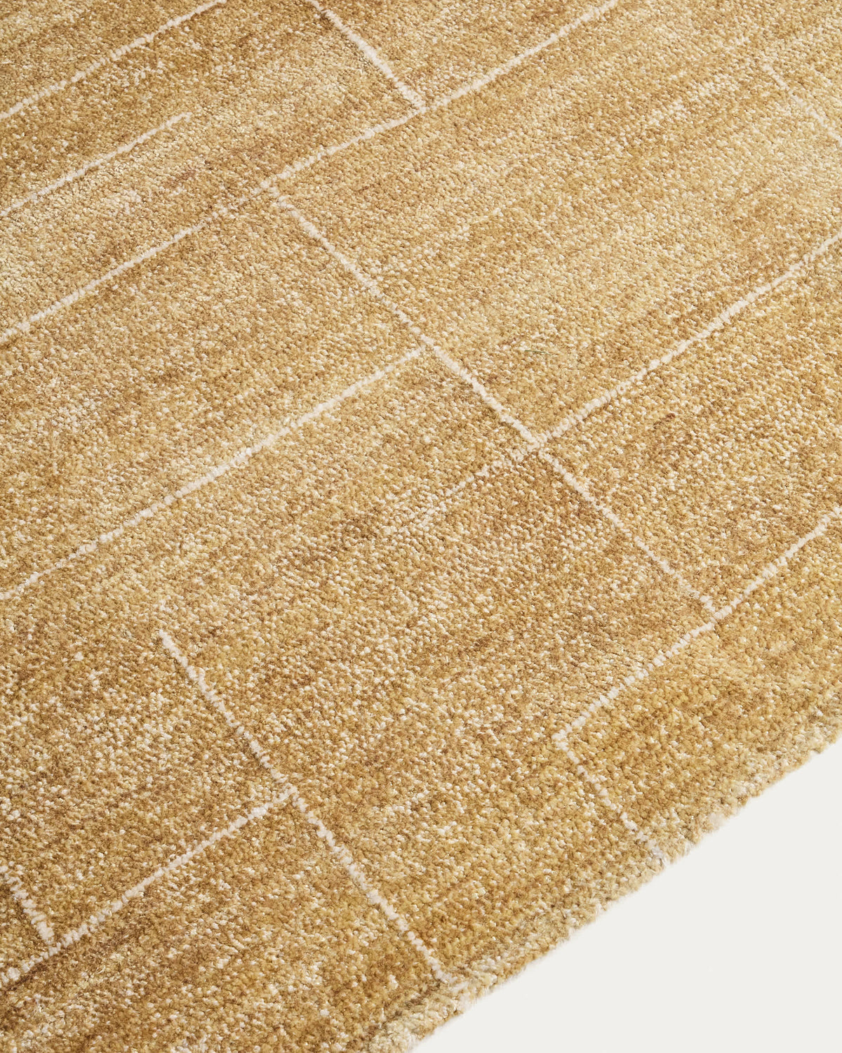 Japandi Teppich Eloda – Wolle, Senfgelb, 160 × 230 cm – weitere Ansicht