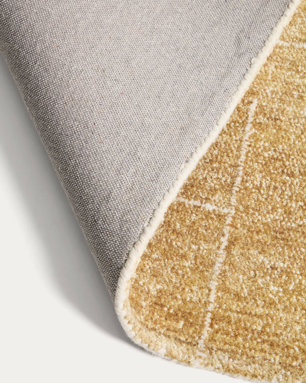 Japandi Teppich Eloda – Wolle, Senfgelb, 160 × 230 cm – weitere Ansicht