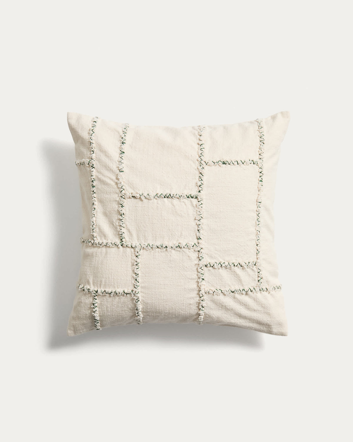 Japandi Kissenbezug Verion – Stoff, Grün, 45 × 45 cm – Produktansicht