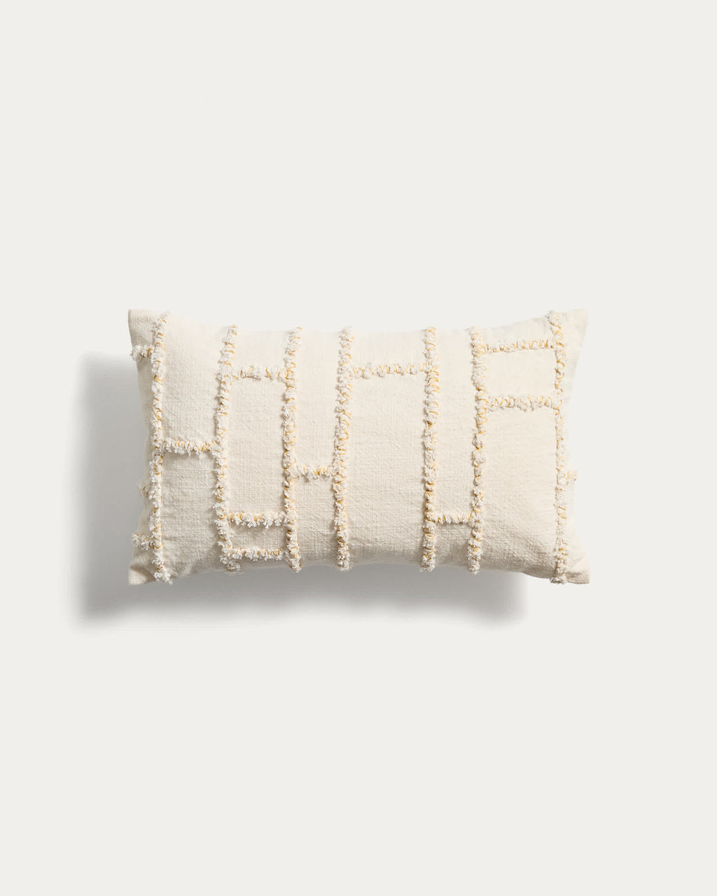 Japandi Kissenbezug Verion – Stoff, Gelb, 30 × 50 cm – Produktansicht
