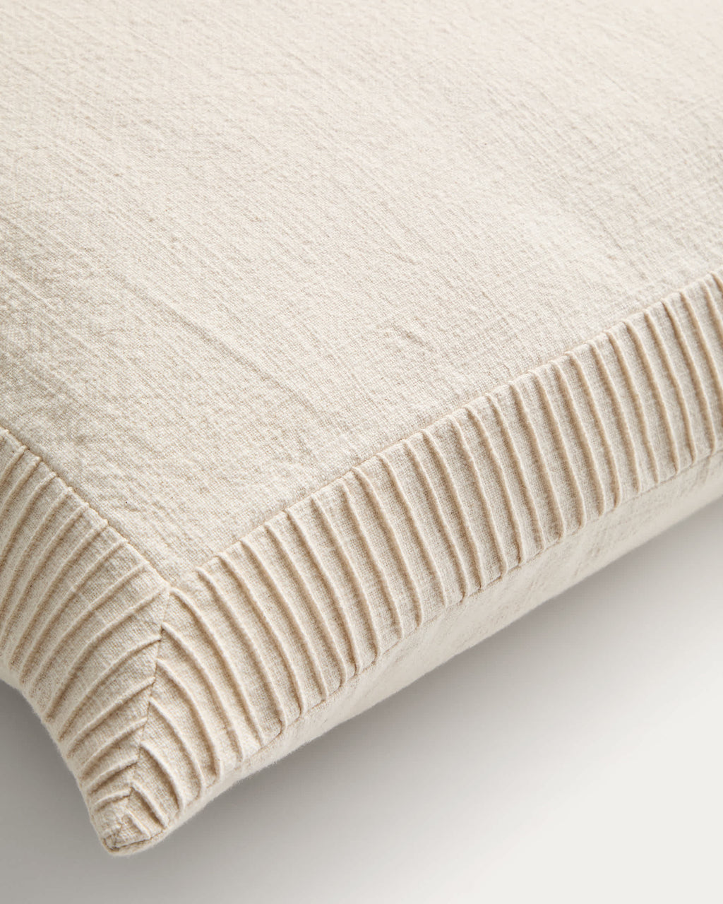 Japandi Kissenbezug Luadia – Baumwolle, Ecru, 50 × 50 cm – weitere Ansicht