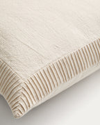 Japandi Kissenbezug Luadia – Baumwolle, Ecru, 50 × 50 cm – weitere Ansicht
