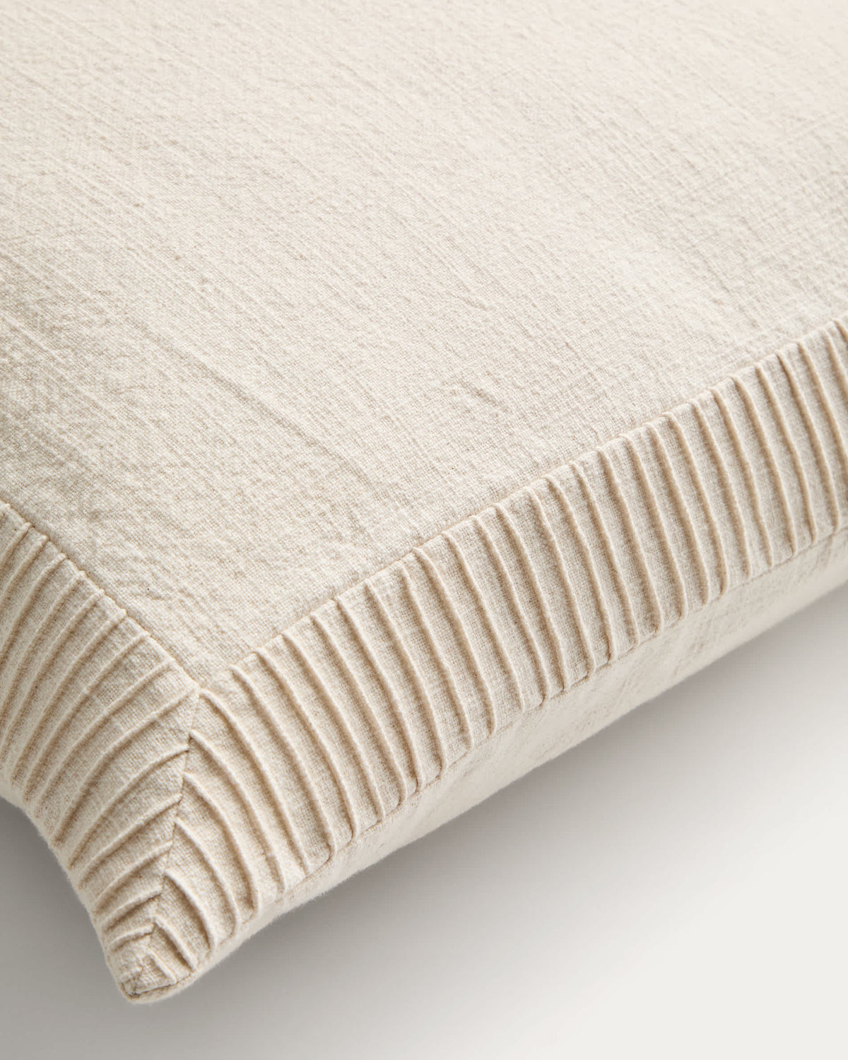 Japandi Kissenbezug Luadia – Baumwolle, Ecru, 50 × 50 cm – weitere Ansicht