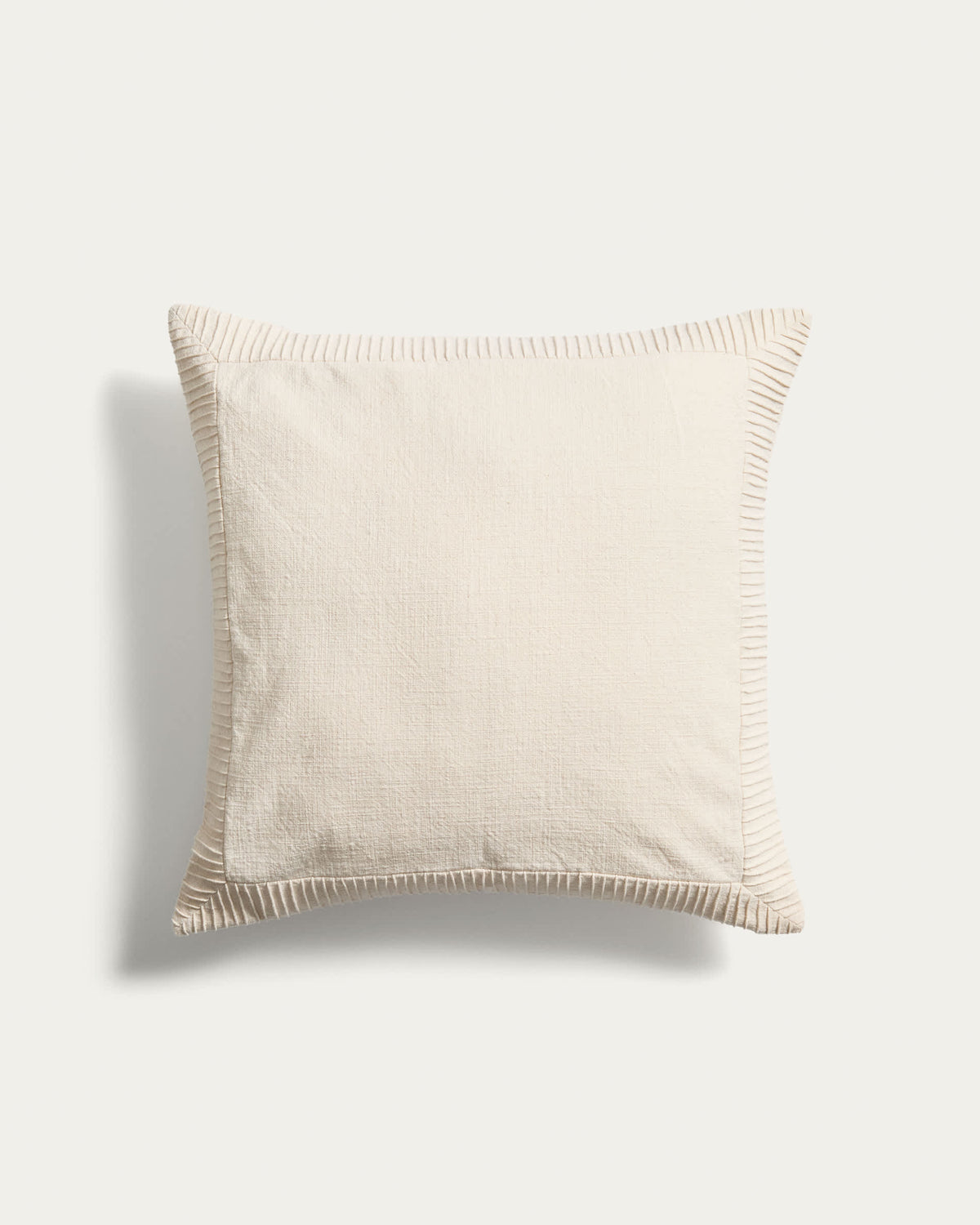 Japandi Kissenbezug Luadia – Baumwolle, Ecru, 50 × 50 cm – Produktansicht