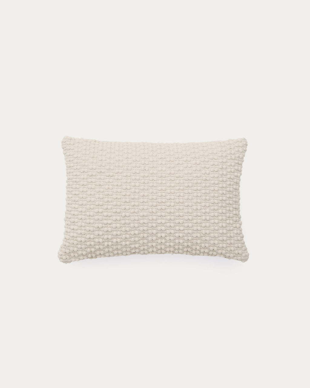 Japandi Kissenbezug Mascarell – Baumwolle, Weiß, 40 × 60 cm – Produktansicht