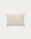Japandi Kissenbezug Mascarell – Baumwolle, Weiß, 40 × 60 cm – Produktansicht