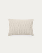 Japandi Kissenbezug Mascarell – Baumwolle, Weiß, 40 × 60 cm – Produktansicht
