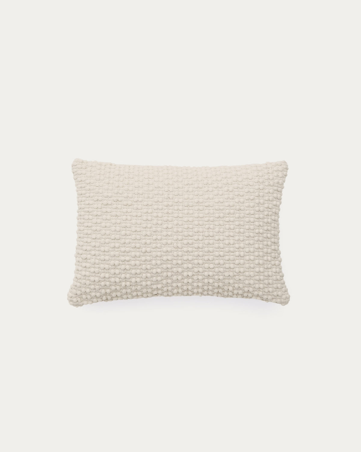 Japandi Kissenbezug Mascarell – Baumwolle, Weiß, 40 × 60 cm – Produktansicht