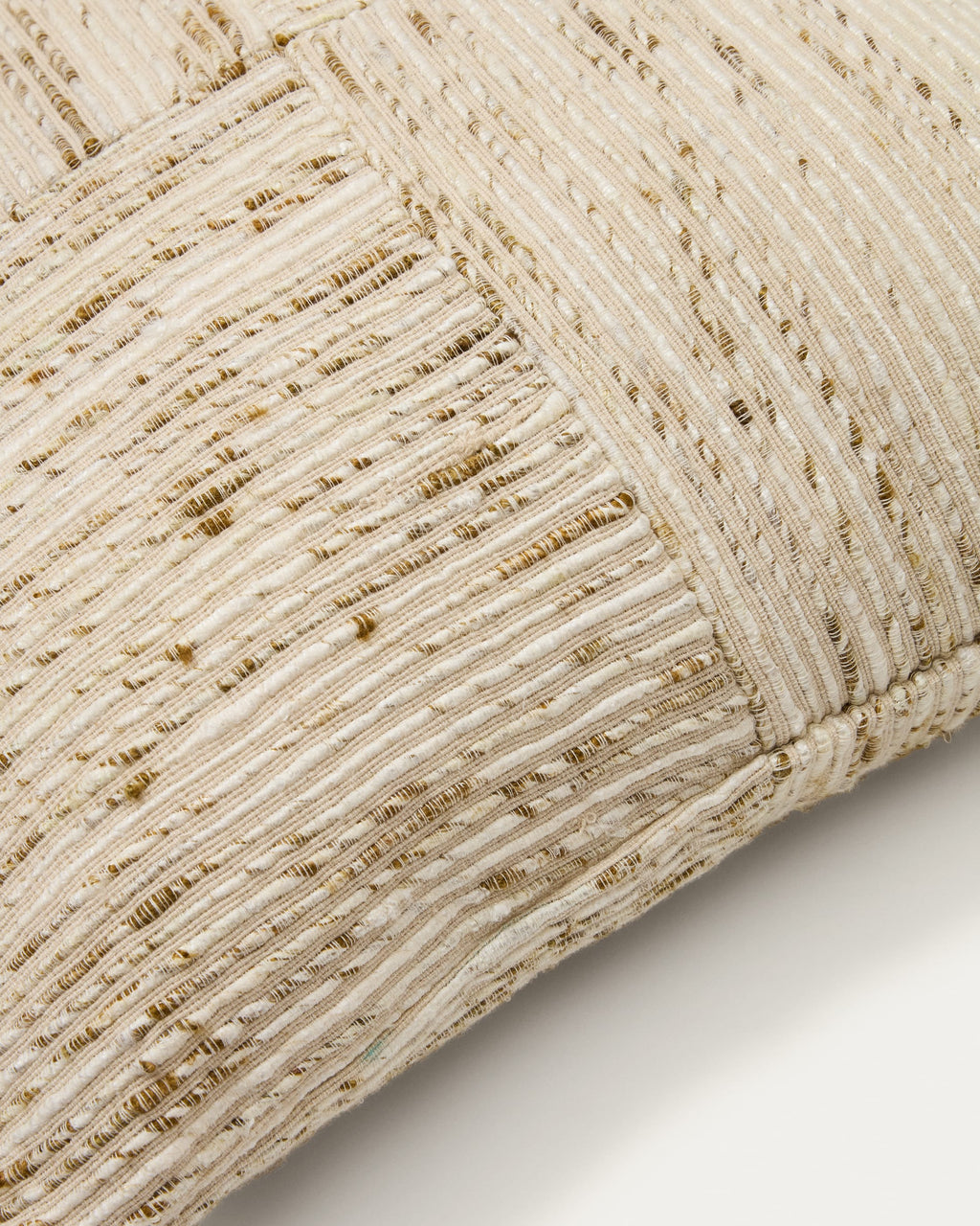 Japandi Kissenbezug Anuba – Stoff, Beige, 45 × 45 cm – weitere Ansicht