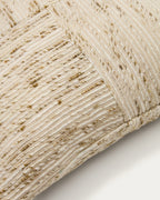 Japandi Kissenbezug Anuba – Stoff, Beige, 45 × 45 cm – weitere Ansicht