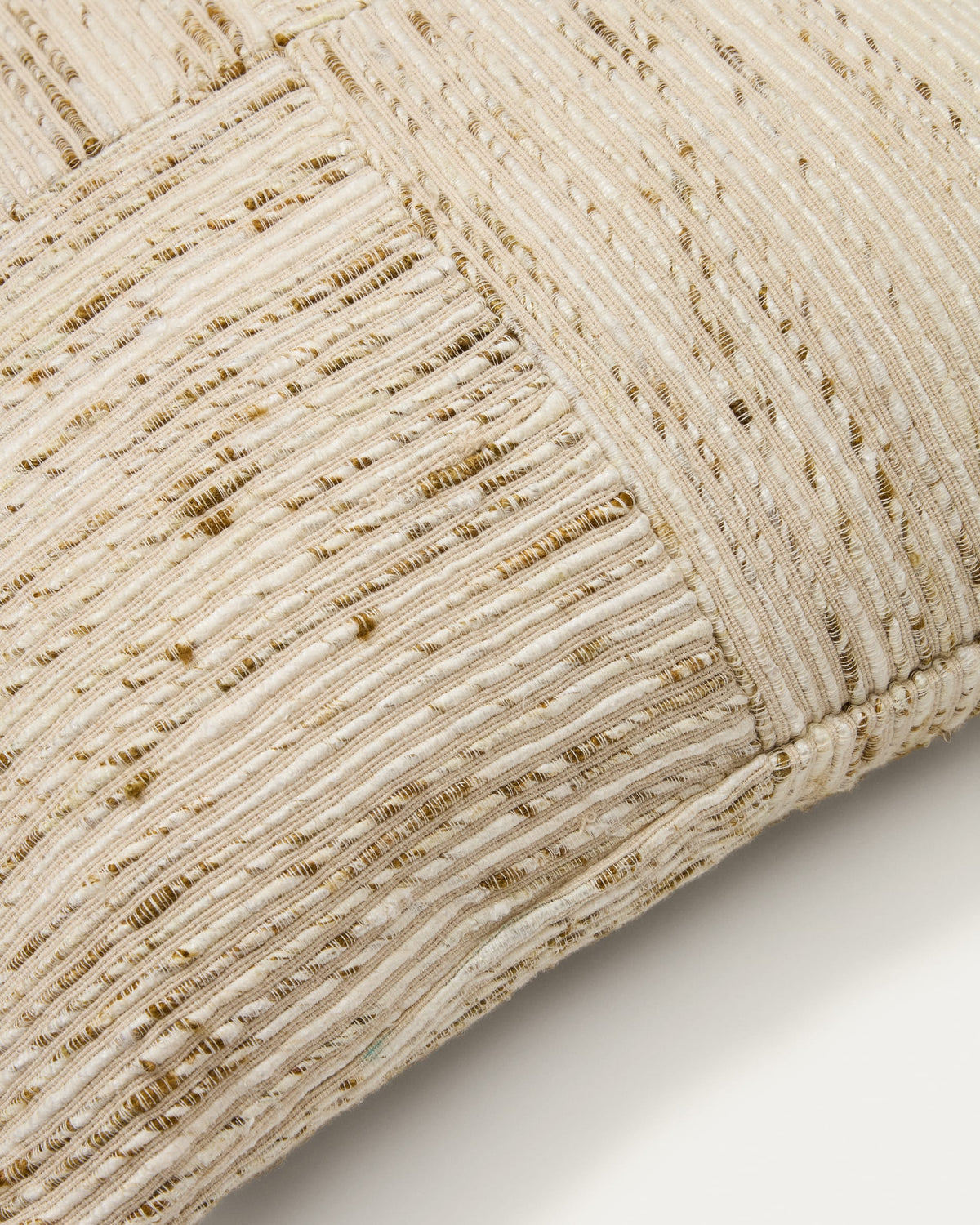 Japandi Kissenbezug Anuba – Stoff, Beige, 45 × 45 cm – weitere Ansicht
