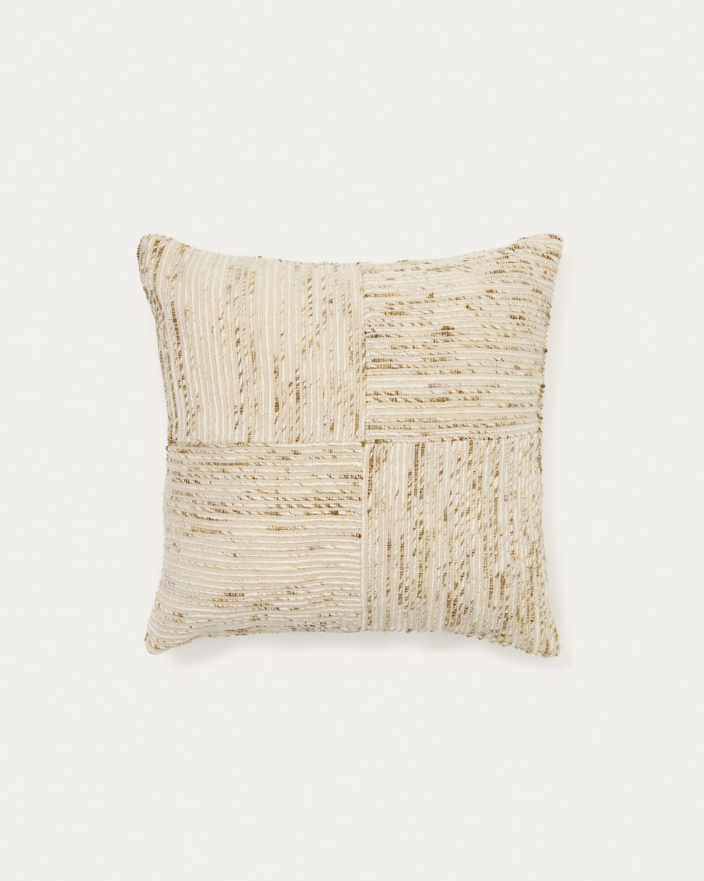 Japandi Kissenbezug Anuba – Stoff, Beige, 45 × 45 cm – Produktansicht