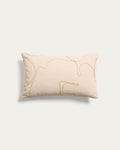 Japandi Kissenbezug Dibel – Stickerei Beige, Ecru, 30 × 50 cm – Produktansicht