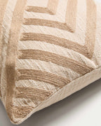 Japandi Kissenbezug Silume – Jute, Ecru, 45 × 45 cm – weitere Ansicht
