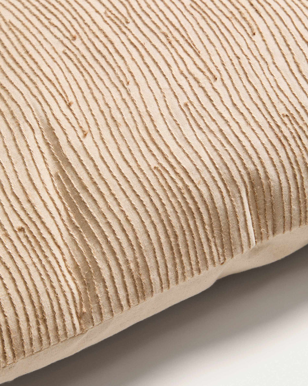 Japandi Kissenbezug Belae – Jute, Ecru, 40 × 60 cm – weitere Ansicht