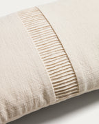 Japandi Kissenbezug Luadia – Baumwolle, Ecru, 30 × 50 cm – weitere Ansicht