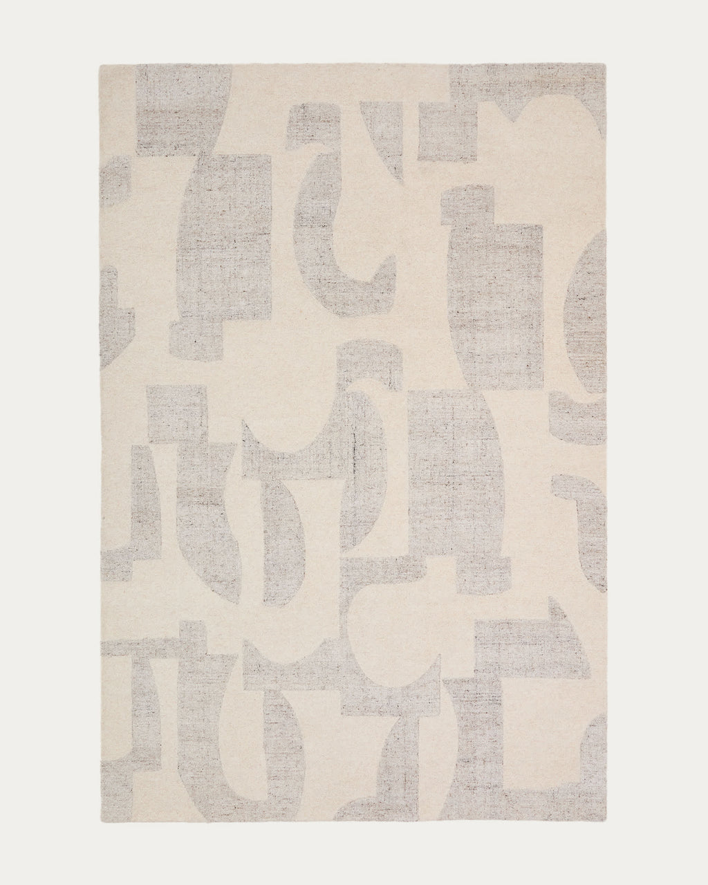 Japandi Teppich Norela – Wolle, Grau, 300 × 200 cm – Produktansicht