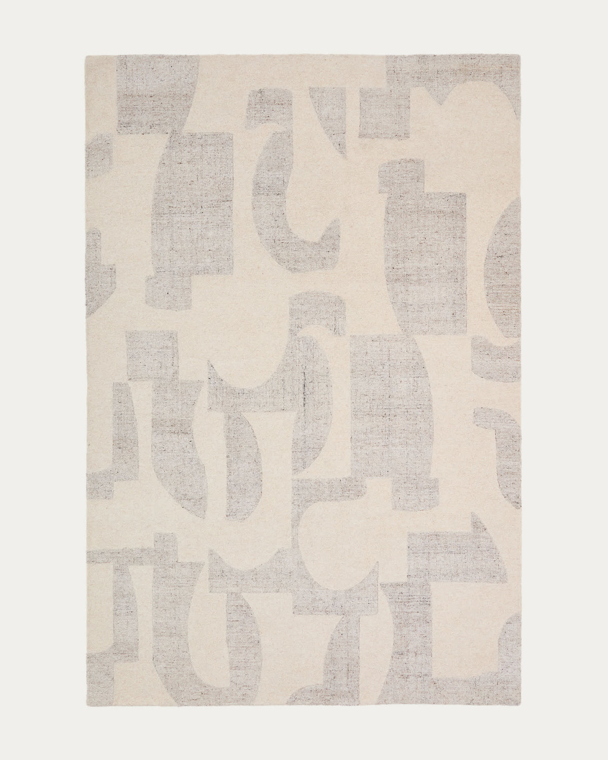 Japandi Teppich Norela – Wolle, Grau, 300 × 200 cm – Produktansicht