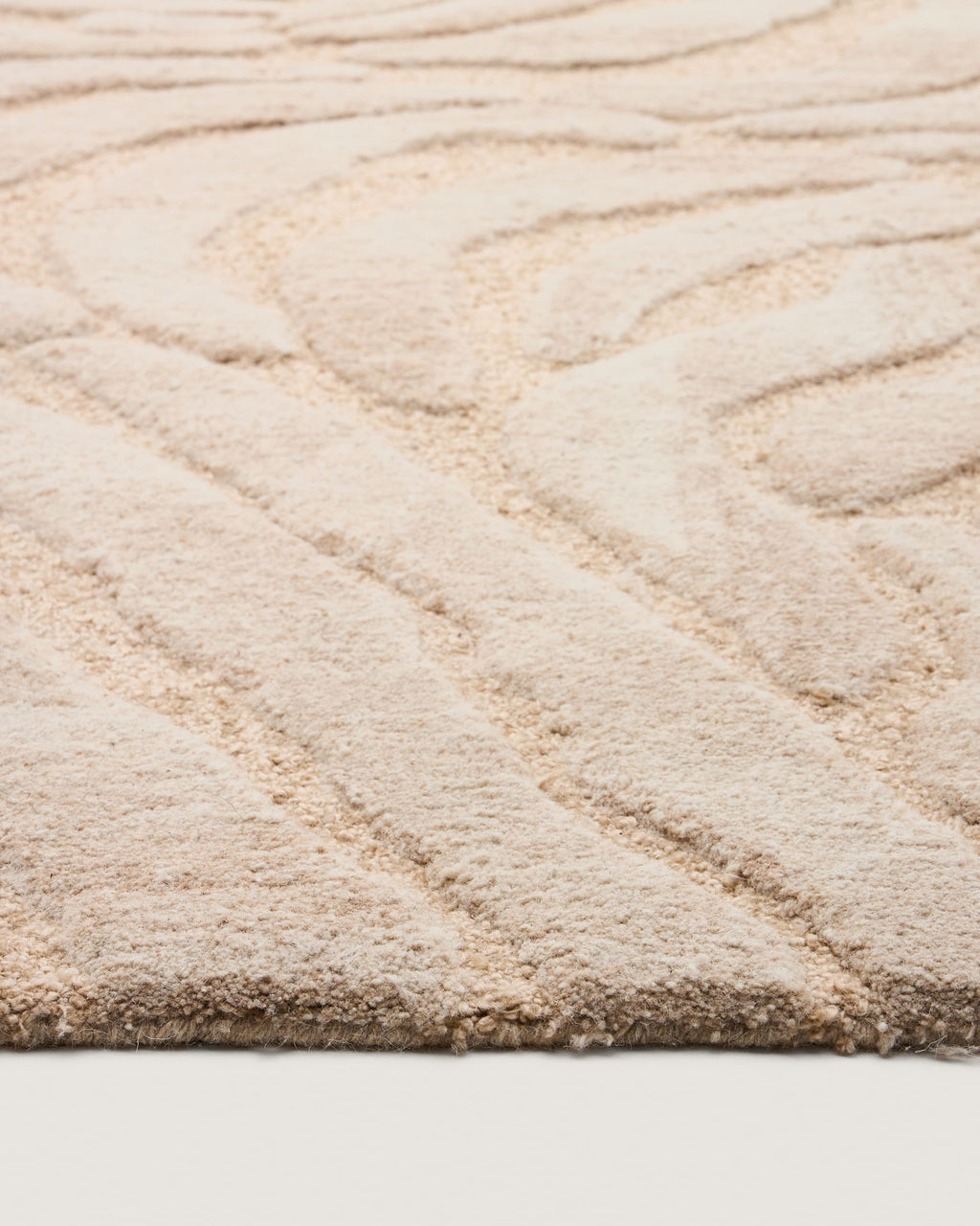 Japandi Teppich Tribet – Wolle, Beige, 200 × 300 cm – weitere Ansicht