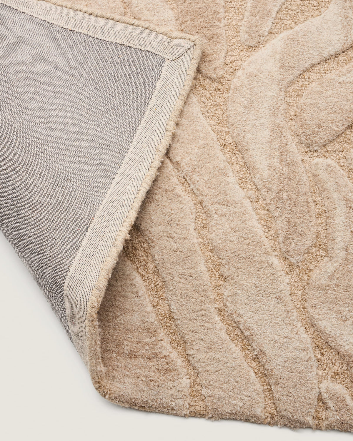 Japandi Teppich Tribet – Wolle, Beige, 200 × 300 cm – weitere Ansicht