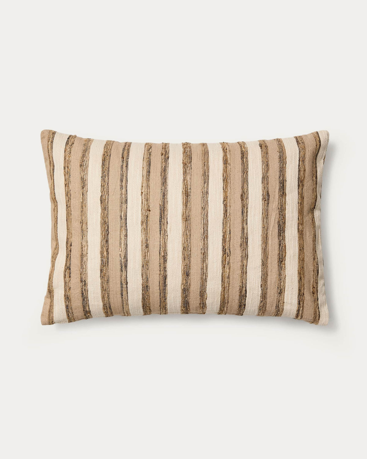 Japandi Kissenbezug Dorevi – Stoff, Ecru, 40 × 60 cm – Produktansicht