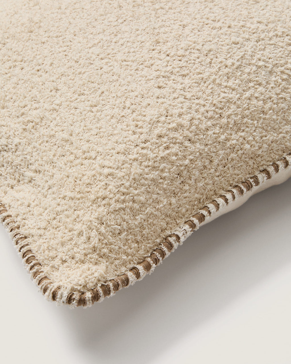 Japandi Kissenbezug Enari – Baumwolle, Beige, 50 × 50 cm – weitere Ansicht