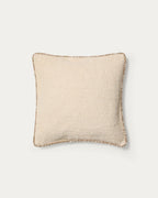 Japandi Kissenbezug Enari – Baumwolle, Beige, 50 × 50 cm – Produktansicht