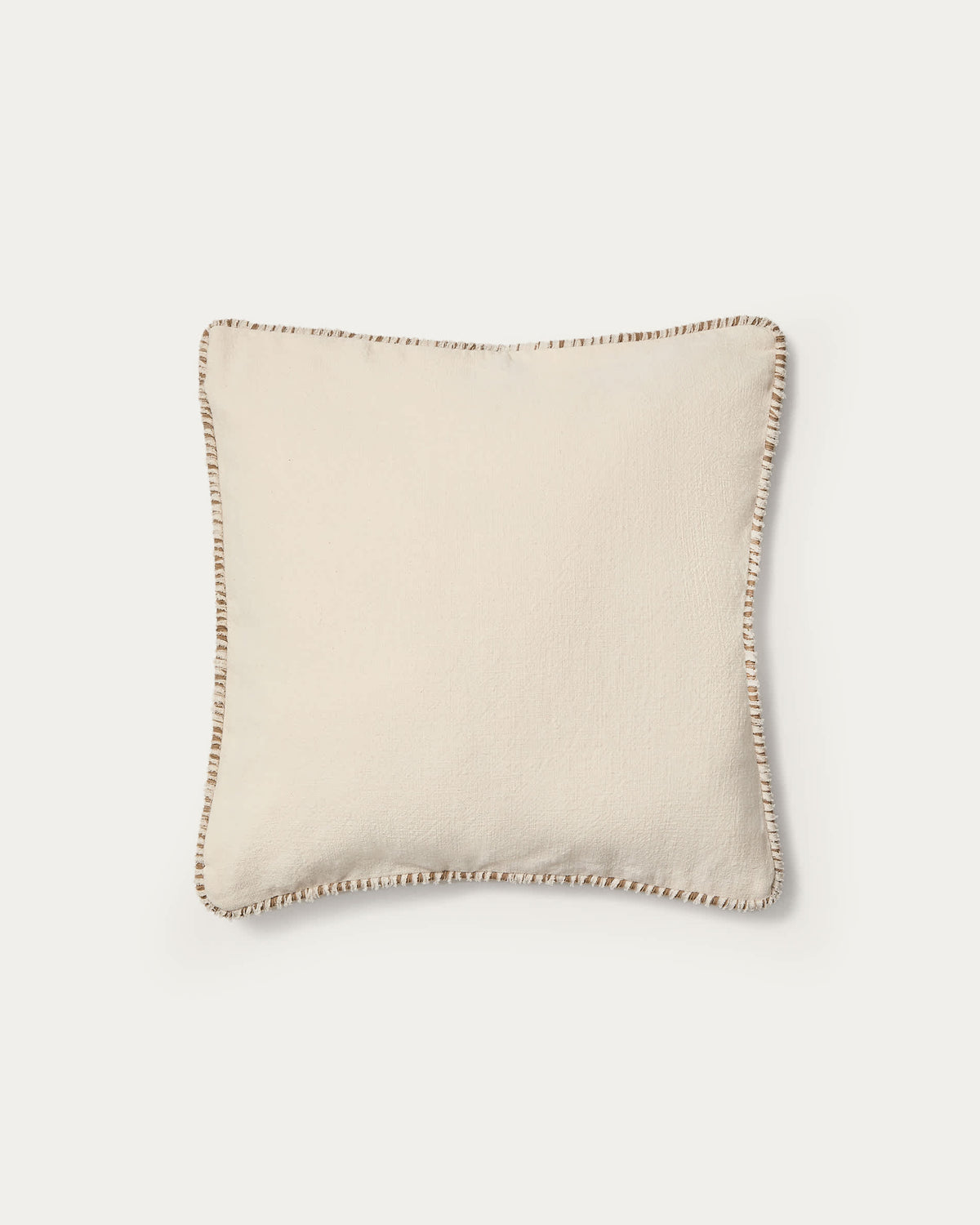 Japandi Kissenbezug Enari – Baumwolle, Beige, 50 × 50 cm – weitere Ansicht