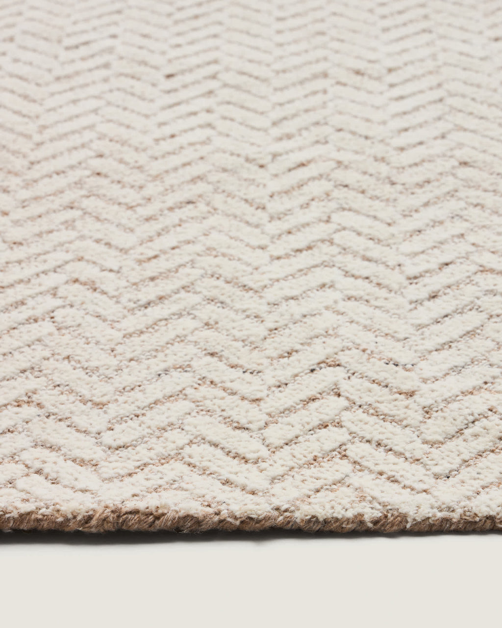 Japandi Teppich Calira – Wolle, Beige, 230 × 160 cm – weitere Ansicht
