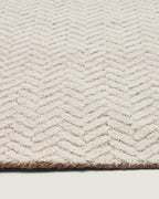 Japandi Teppich Calira – Wolle, Beige, 230 × 160 cm – weitere Ansicht