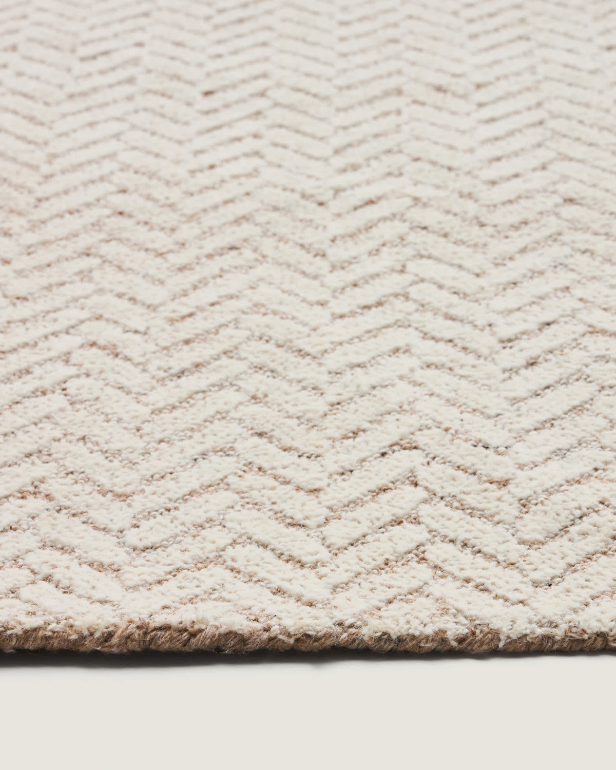 Japandi Teppich Calira – Wolle, Beige, 230 × 160 cm – weitere Ansicht